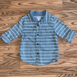 ✨2 for $10✨ Cat & Jack gray button up shirt